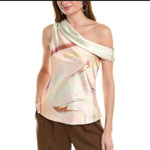 Simkhai Lexy marble-print top